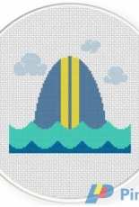 Daily Cross Stitch - Surfs Up