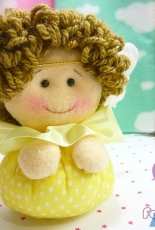 Feltro Fácil - Anjinho de Fuxico / Little Angel of Fuxico Felt Pattern - Portuguese - Free
