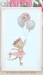 Little Room in the Attic - Ballet Cat by Maria Demina