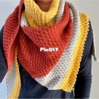 Gek op Haken - Bumble Beez Design - Sharon Facey - Alpine Winter Scarf - Alpine Winter Sjaal - Dutch