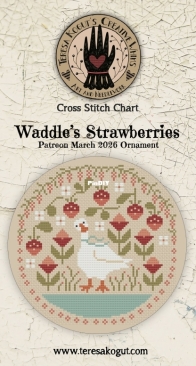 Teresa Kogut - Waddles strawberries - Patreon March 2026 Ornament