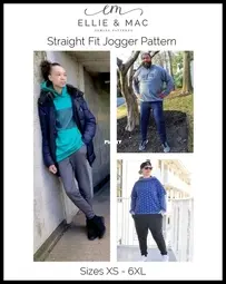 Ellie and Mac - Straight Fit Jogger - Sizes XS-6XL - English + French