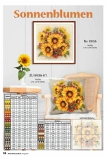 Coricamo 8936 Sonnenblumen From Dein Kreuzstich Magazin 5-2018