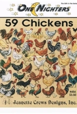 Jeanette Crews Designs One Nighters 456 - 59 Chickens - XSD