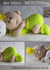 Haekelgetier - Motley Crochet Crew - Sandra Hawlik - Marta the March Monthling - Marta der Marz Monthling - German