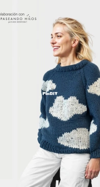 Cloudy Sweater by Clara Montagut - The Lanners -  Spanish - Free