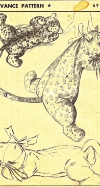 Advance - 6931 Vintage 1954 Cat Toy - English