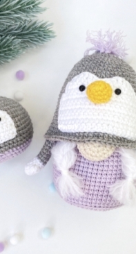 Happy Dolls Handmade - Julia Negovorina -  Penguin Gnome and Ornament