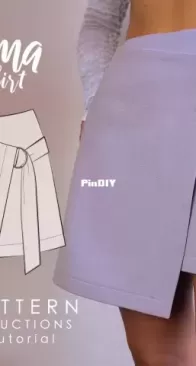 Daria Patternmaking - Luma Wrap Skirt - English - Size 32-44