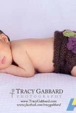 Melody Rogers - Melodys Makings - Knit Floral Diaper Cover and Headband Set - English