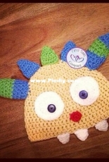 First Twin Company - Kristi Simonsen - Henry Hugglemonster Beanie - free