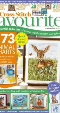 Cross Stitch Favourites - Issue 45, Animals 2026