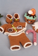 Design by Polly and Paule - S. Riedel -  Gingerbread man Luis - german