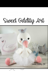 Sweet Oddity Art - Carolyne Brodie - Serena Grace the Swan Crochet Pattern