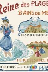 Inspirations Marines au Point de Croix by Véronique Enginger  - Girl by the sea