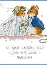 Anchor - Margaret Sherry Collection MSH0009 Mouse Wedding XSD
