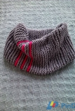 Pretty in Pink Stripes Cowl by Paula Escudero - Free