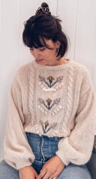 Retro Tulip Sweater by Hanne Orlien - Knits from Oslo