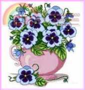 Sdelano - Made With Love SV-021 Blue Pansies XSD
