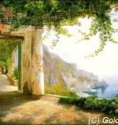 Golde Kite 1237 View of Amalfi Coast
