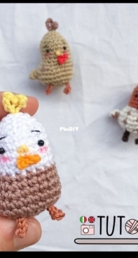 AmigurumiAmo - Maddalena Tinazzi - Amigurumi little Hen - Gallina Amigurumi - English and Italian - Free