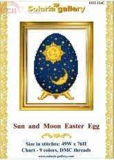 Solaria Gallery 6112-11aC Sun and Moon Easter Egg