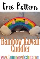 3am Grace Designs - Donna Vasquez Beavers and Michaelene Nelson - Rainbow Kawaii Cuddler - Free