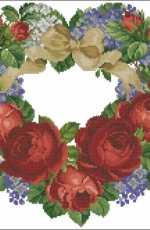 Ellen Maurer-Stroh EMS 088 Roses and Lilacs Heart XSD + PCS