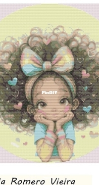 Girl with Curly Hair by Silvia Romero Vieira - Free