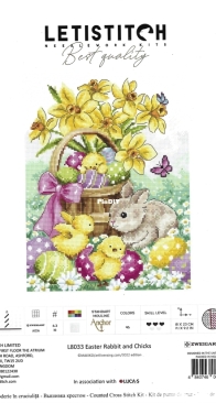 Letistitch - L8033 - Easter Rabbit And Chicks