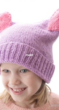 Double Heart Pom Hat by Cassandra May