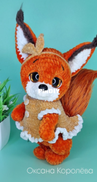 Oxy Knitting - Oksana Koroleva - Оксана Королева - Бельчонок Little Squirrel - Russian