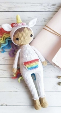 AliskoToys - Alisa Myshkina - Doll in Pajamas - Unicorn