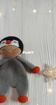 Toys By Valerie - Valerie Burova - Penguin Baby Lovey