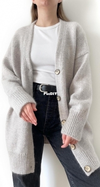Ralph Cardigan by Ekaterina Morozova - Moreca Knit - Russian translated