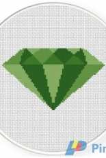 Daily Cross Stitch - Emerald