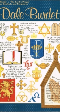 Dale Burdett Publications 96864 Leaflet 7 Praying Hands, The Lords Prayer,  Religious Symbols and Scriptures