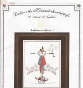 Liebevolle Kreuzstichentwürfe LKE B-222-14 Kleine Artisten Lulu