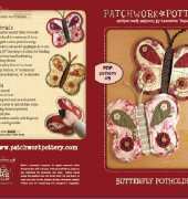 Patchwork Pottery - Butterfly Potholder