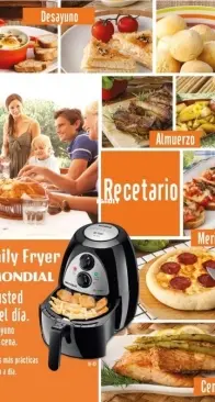 Mondial - Recetario. Family Fryer Mondial -  Mondial - Recipe Book. Family Fryer Mondial - Spanish
