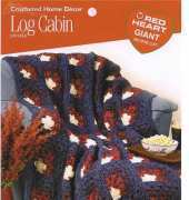 Coats and Clark Red Heart LW1424 Crocheted Home Decor - Log Cabin