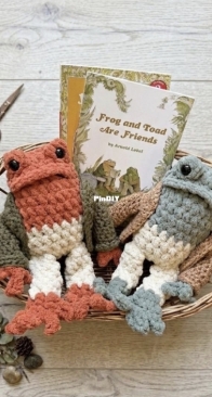 Best friends frog and toad - rosemaery knits