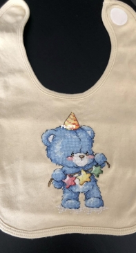 bib light blue bear