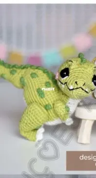 Loopy Pattern - Angelina Taranina - Tyrannosaurus Rex Oliver -  Oliver o Tiranossauro Rex - Portuguese