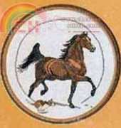 Runner from Graphique Needle Arts Book 13 Horses in Motion