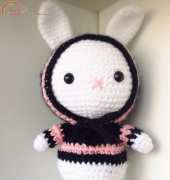 Bunny Gurumi Black and Pink