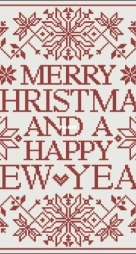Modern Folk Embroidery - Merry Christmas and a Happy New Year  XSD+PCS
