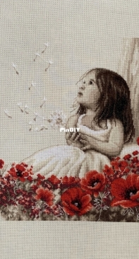 Girl in the poppy field - Vervaco