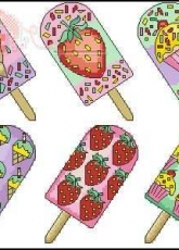 Ice Lolly Cards by Durene Jones from Cross Stitch Card Shop 97