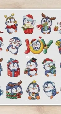 New Years Penguin Series by Vitalia Mishchuk